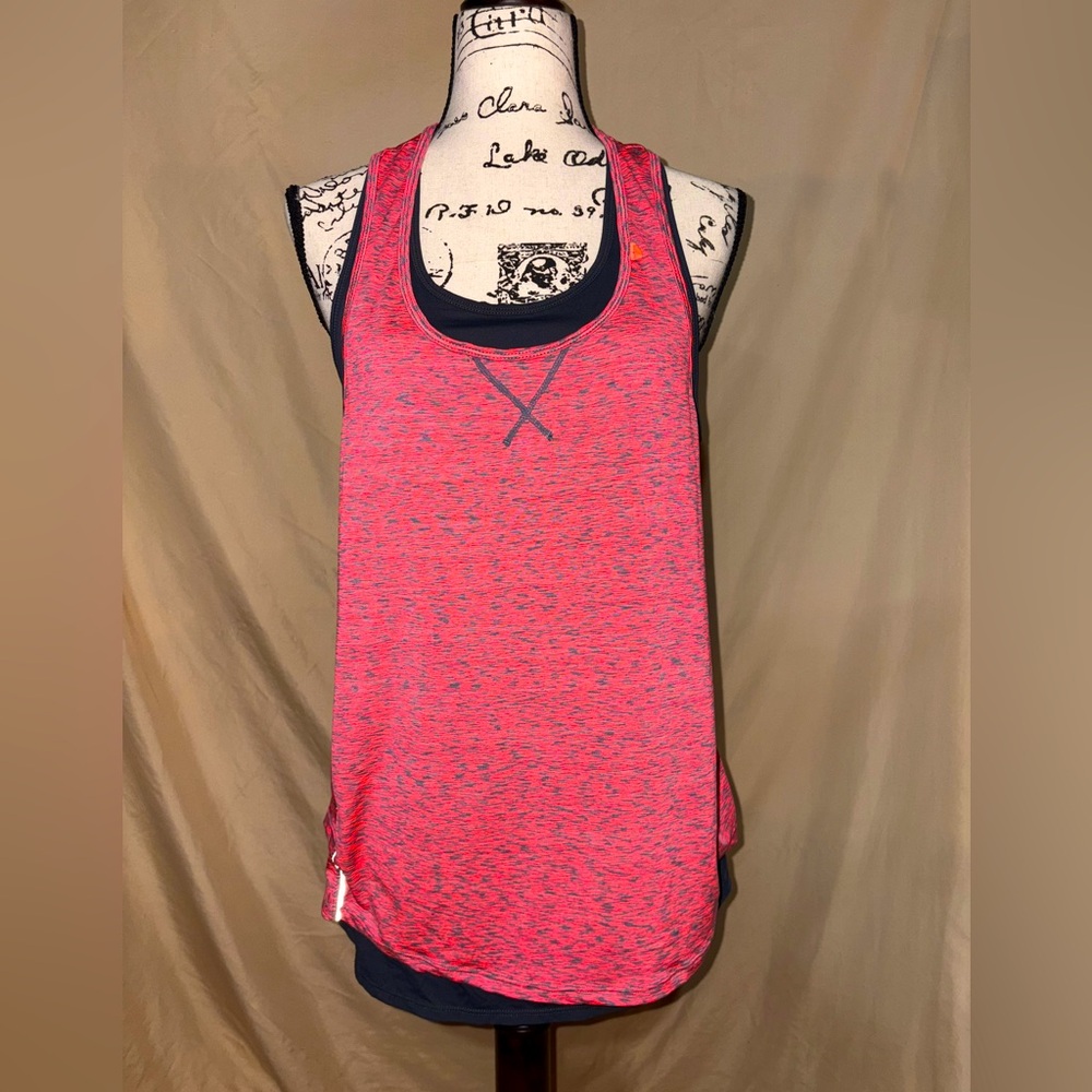 🌺 3 For $20 ~ Tangerine Double Layered Workout Tank Women’s Size Large EUC 🔥